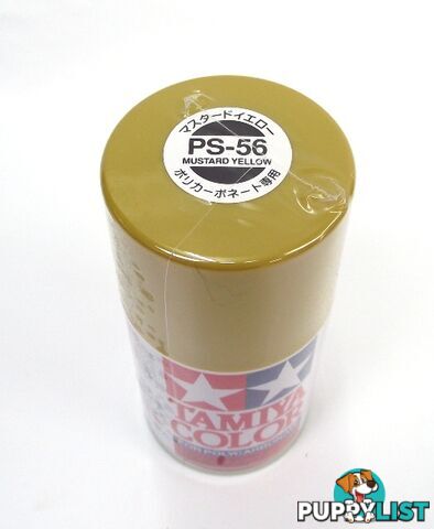 PS-56 TAMIYA POLYCARBONATE SPRAY PAINT MUSTARD YELLOW - TAMIYA PAINTS &amp; Accessories