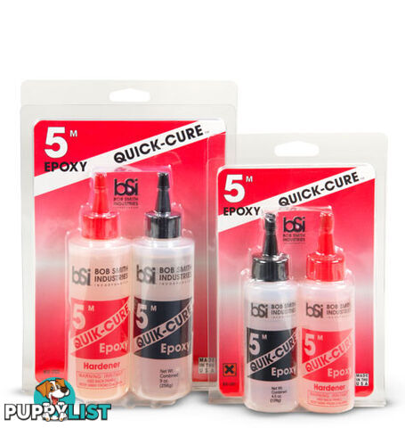 BOB SMITH QUICK CURE 5MIN EPOXY 4.5oz BSI201 - BOB SMITH INDUSTRIES