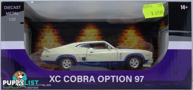 DDA Collectibles 1:32 Scale Opt 97 XC Cobra Ford Falcon White Blue Stripes - Does not apply