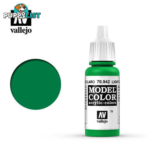 VALLEJO MODEL COLOR LIGHT GREEN 17ML AV70942 - VALLEJO