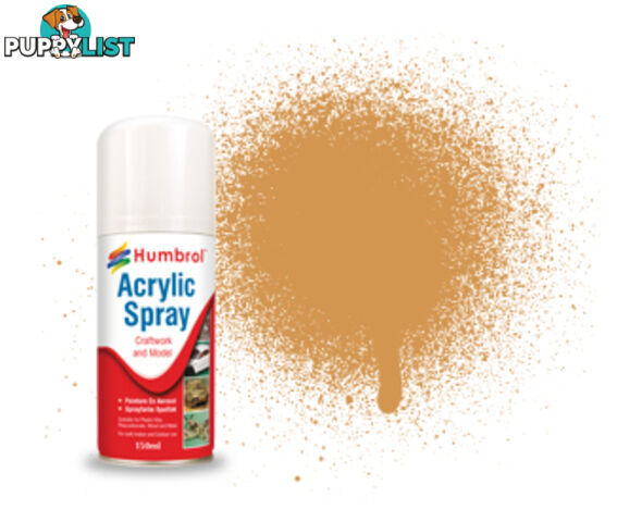 063 HUMBROL ACRYLIC SPRAY PAINT    SAND 150ml - HUMBROL