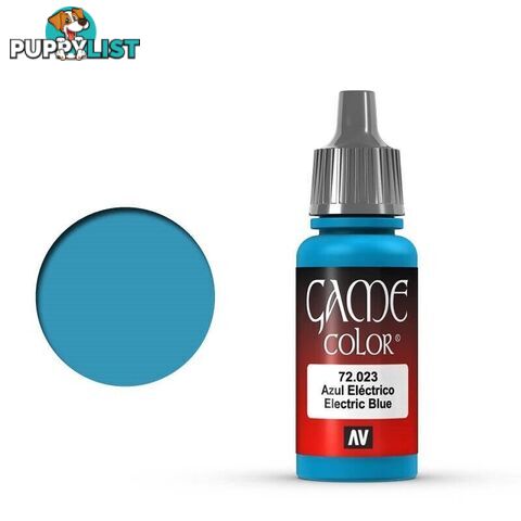 VALLEJO GAME 72023 Color Electric Blue 17ml Acrylic Paint