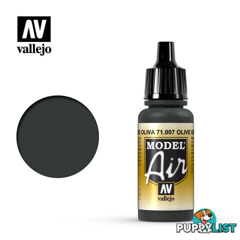 VALLEJO MODEL AIR ACRYLIC PAINT OLIVE GREEN 71007 - VALLEJO