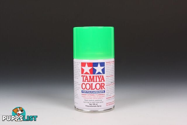 PS-28 TAMIYA POLYCARBONATE SPRAY PAINT FLUORO GREEN - TAMIYA PAINTS &amp; Accessories