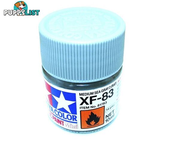 XF-83   TAMIYA ACRYLIC PAINT FLAT MEDIUM SEA GREY - TAMIYA PAINTS &amp; Accessories