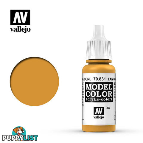 VALLEJO MODEL COLOR TAN GLAZE 17ML AV70831 - VALLEJO