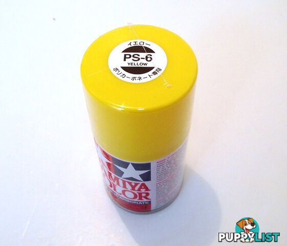 PS-6   TAMIYA POLYCARBONATE SPRAY PAINT YELLOW - TAMIYA PAINTS &amp; Accessories