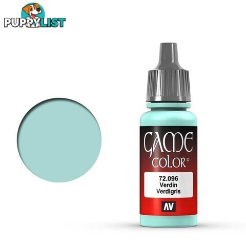 VALLEJO GAME 72096 Color Verdigris Glaze 17ml Acrylic Paint