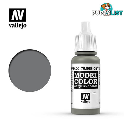 VALLEJO MODEL COLOR METALLIC OIL STEEL AV70865 - VALLEJO