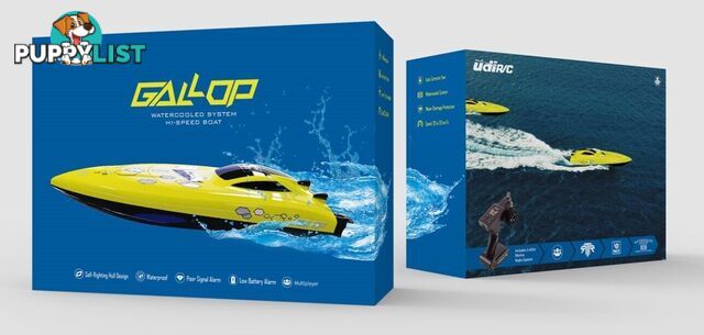 UDI RC RTR GALLOP HIGH SPEED BOAT WATERCOOLED WATERPROOF 25KM TOP SPEED 2.4GHz - Does not apply