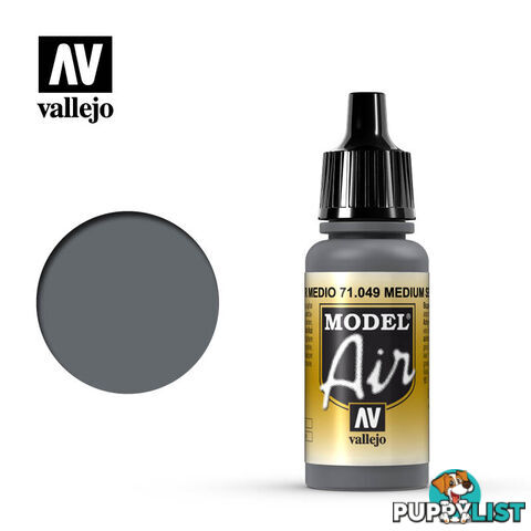 VALLEJO MODEL AIR ACRYLIC PAINT MED SEA GREY 71049 - VALLEJO