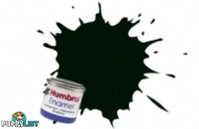 91   HUMBROL ENAMEL PAINT BLACK GREEN MATT - HUMBROL