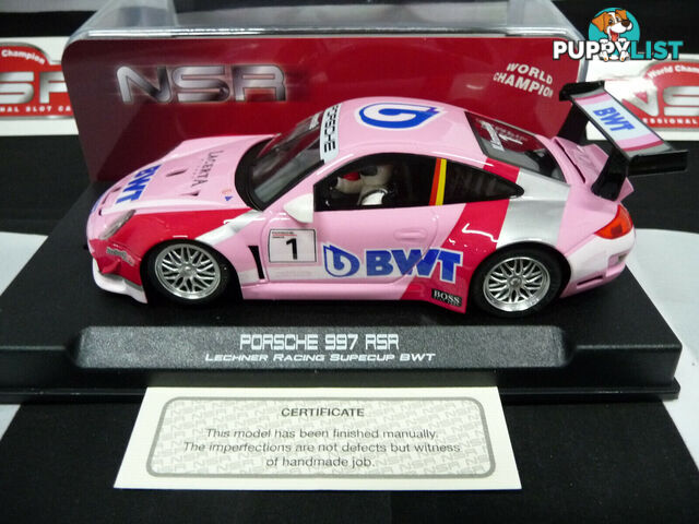 NSR 1:32 0187AW Porsche 997 Super Cup BWT M.Ammermuller No.1 scalextric/carrera - NSR - Does not apply