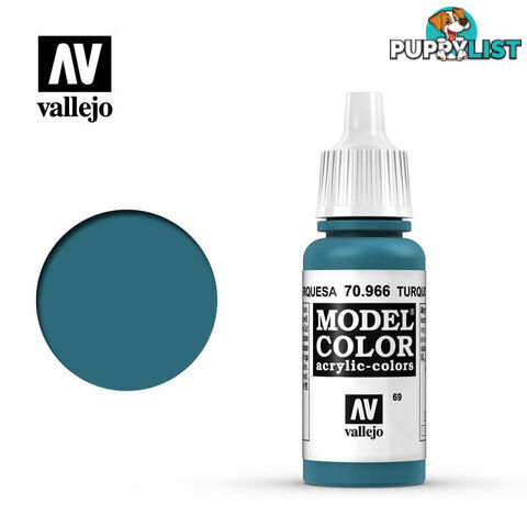 VALLEJO MODEL COLOR TURQUOISE 17ML AV70966 - VALLEJO