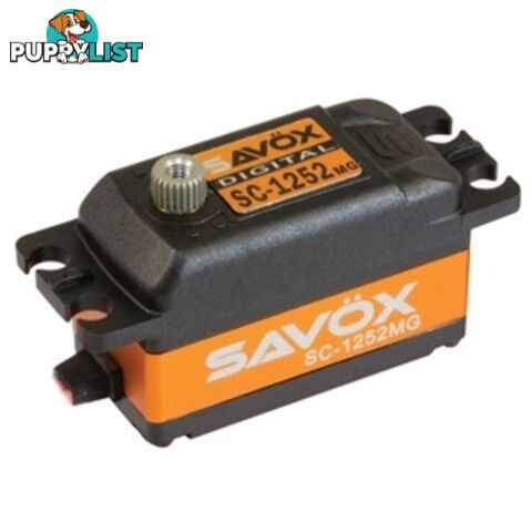 SAVOX Low Profile Super Speed Metal Gear Servo SC1252MG - SAVOX