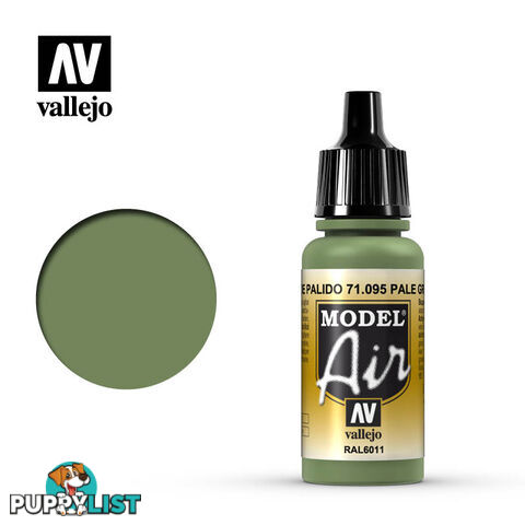 VALLEJO MODEL AIR ACRYLIC PAINT PALE GREEN 71095 - VALLEJO