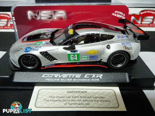 NSR 1:32 0096AW Corvette C7R Redline Shanghai 2018 No.64 slot car also suits  scalextric/carrera - NSR - Does not apply