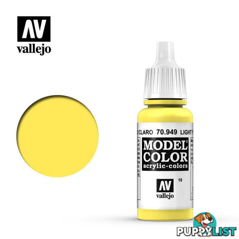 VALLEJO MODEL COLOR LIGHT YELLOW 17ML AV70949 - VALLEJO