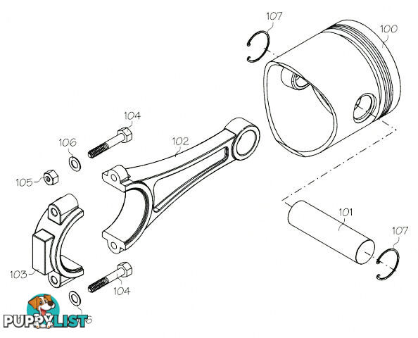 F2191 (YS ENGINE PART) LOWER  PUSHROD DZ140