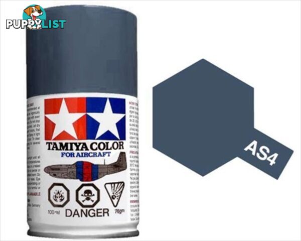 AS-4 TAMIYA ACRYLIC SPRAY PAINT 100ml (Aircraft) GRAY VIOLET - TAMIYA PAINTS &amp; Accessories