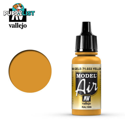 VALLEJO MODEL AIR ACRYLIC PAINT OCHRE 71033 - VALLEJO