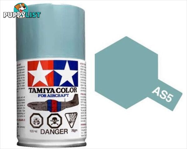 TAMIYA AS-5 ACRYLIC SPRAY PAINT 100ml (Aircraft) LIGHT BLUE - TAMIYA PAINTS &amp; Accessories