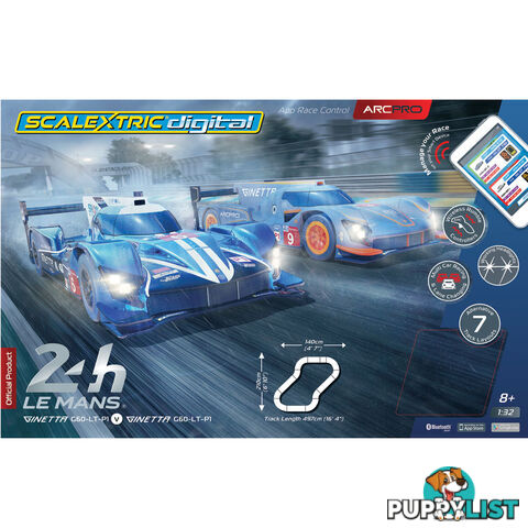 SCALEXTRIC 1/32 ARC PRO 24H LE MANS SET SM35C1404 - SCALEXTRIC