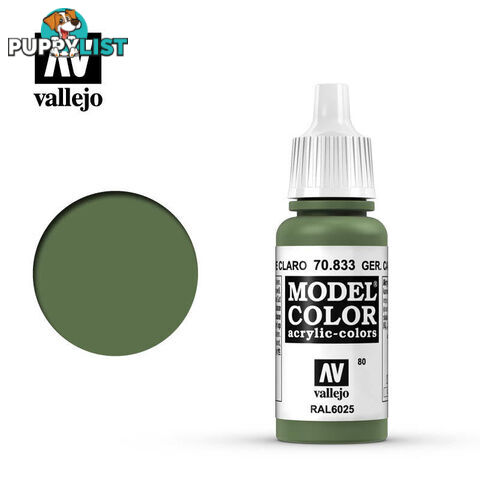 VALLEJO MODEL COLOR GER LIGHT GREEN AV70833 - VALLEJO