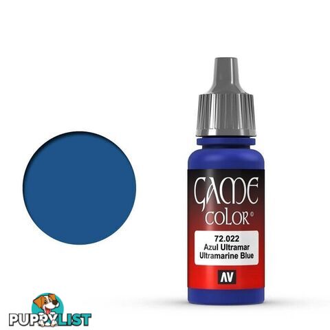 VALLEJO GAME 72022 Color Ultramarine Blue 17ml Acrylic Paint