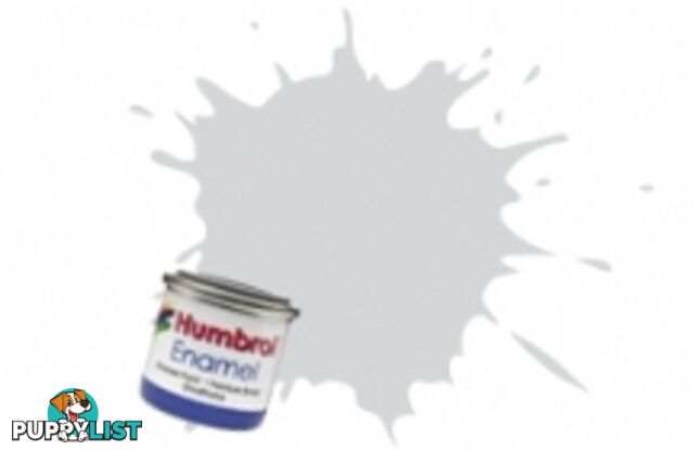 196   HUMBROL ENAMEL PAINT LIGHT GREY SATIN - HUMBROL