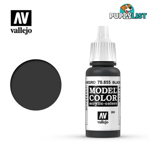 VALLEJO MODEL COLOR BLACK GLAZE 17ML AV70855 - VALLEJO