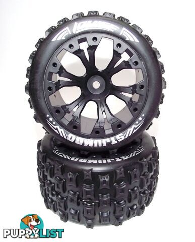 LOUISE ST-JUMBO TYRES + RIMS SUIT TRAXXAS ELECTRIC REAR - TRAXXAS PARTS