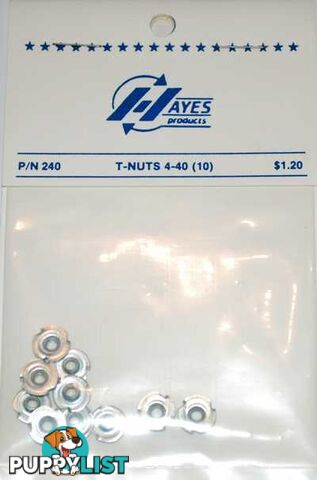 HAYES T NUTS 4-40