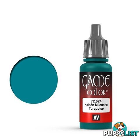 VALLEJO GAME 72024 Color Falcon Turquoise 17ml Acrylic Paint