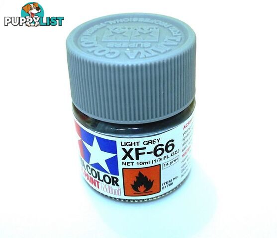 XF-66   TAMIYA ACRYLIC PAINT FLAT LIGHT GREY - TAMIYA PAINTS &amp; Accessories