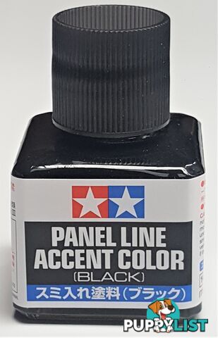 TAMIYA PANEL ACCENT BLACK SM75T87131 - TAMIYA PAINTS &amp; Accessories