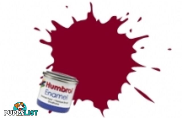 133   HUMBROL ENAMEL PAINT BROWN SATIN - HUMBROL