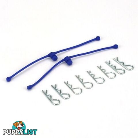 DUBRO BODY KLIP RETAINERS BLUE 2PCE  2249 - DUBRO