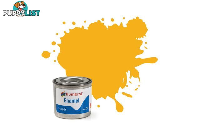 154   HUMBROL ENAMEL PAINT INSIGNIA YELLOW MATT - HUMBROL