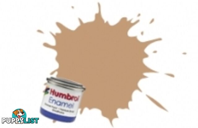 94   HUMBROL ENAMEL PAINT BROWN YELLOW MATT - HUMBROL