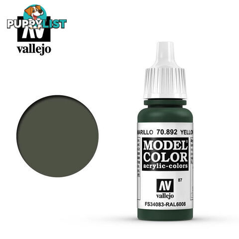 VALLEJO MODEL COLOR YELLOW OLIVE 17ML AV70892 - VALLEJO