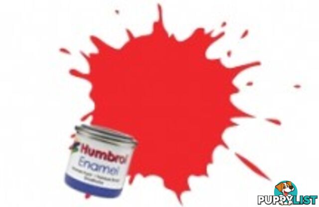 209   HUMBROL ENAMEL PAINT FIRE ORANGE GLOSS - HUMBROL