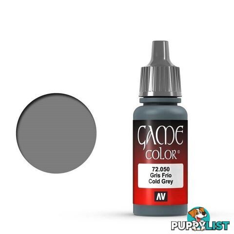 VALLEJO GAME 72050 Color Cold Grey 17ml Acrylic Paint