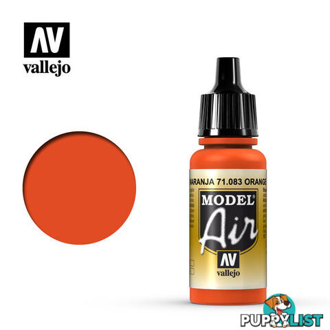 VALLEJO MODEL AIR ACRYLIC PAINT ORANGE 71083 - VALLEJO