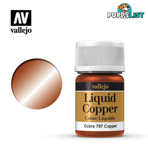 VALLEJO MODEL LIQUID METALLIC COPPER AV70797 35ml - VALLEJO