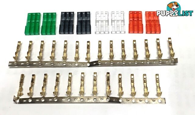 TY1 JR MALE CONNECTOR KIT 4 COLORS 2 EACH GR/RD/SM/CL TY40741 - TY1