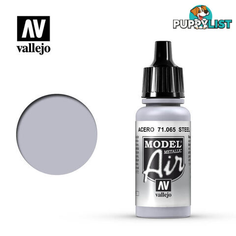 VALLEJO MODEL AIR ACRYLIC PAINT STEEL 71065 - VALLEJO