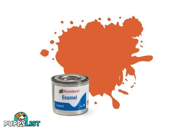 82   HUMBROL ENAMEL PAINT ORANGE LINING MATT - HUMBROL