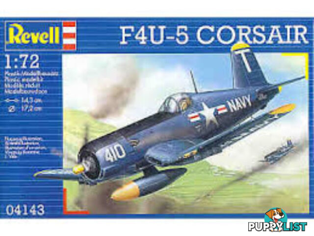 REVELL  1/72 F4U-5 CORSAIR 04143    PLASTIC MODEL KIT - REVELL