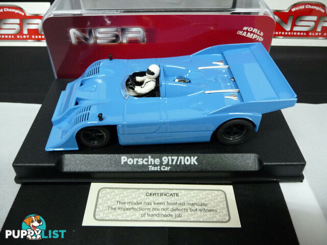 NSR 1:32 0178SW Porsche 917/10K Blue Test Car slot car also suits  scalextr/carrera - NSR - Does not apply